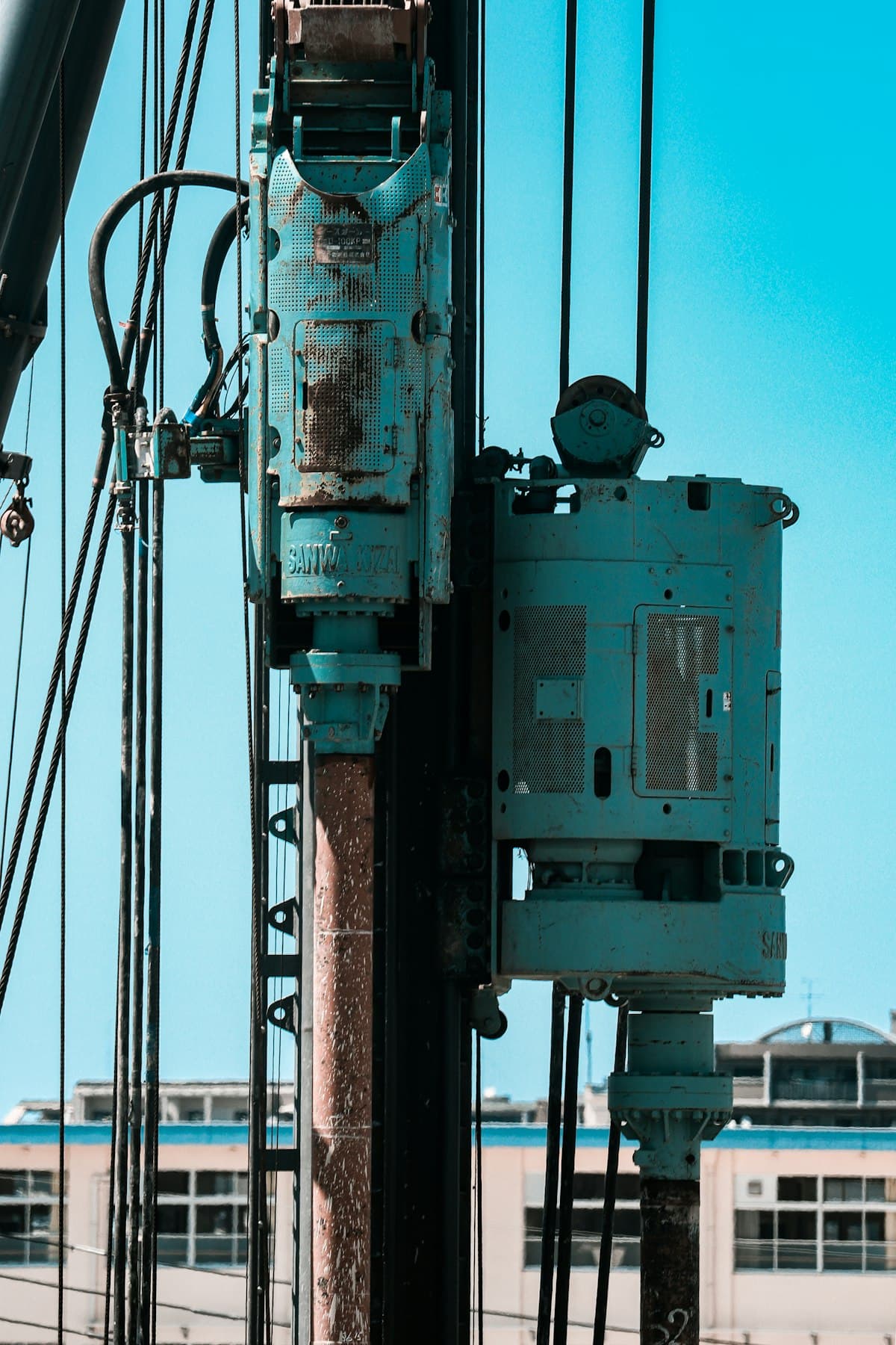 建設現場での作業風景